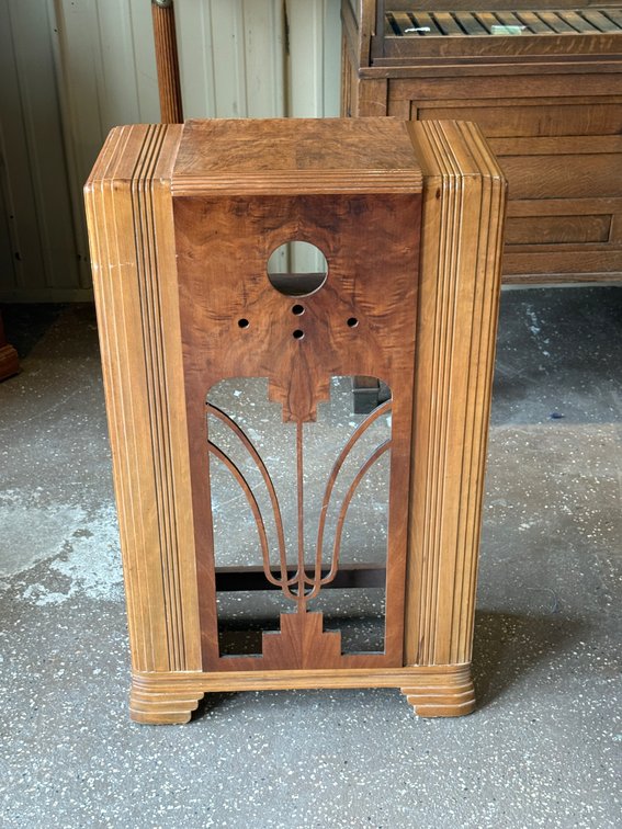 Antique radio cabinet