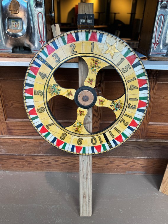 Vintage Carnival Chance Wheel