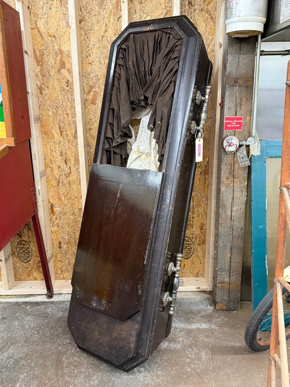 Antique Wood Coffin