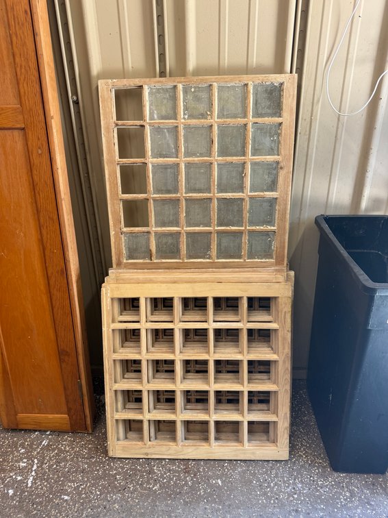 8 Antique 25-Lite Window Sashes