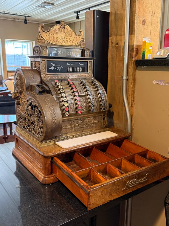 Antique NCR Brass Cash Register