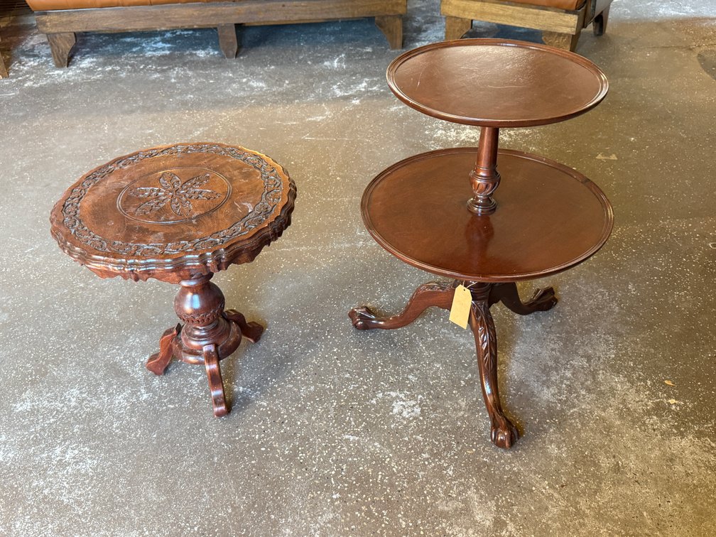 2 Antique Side Tables