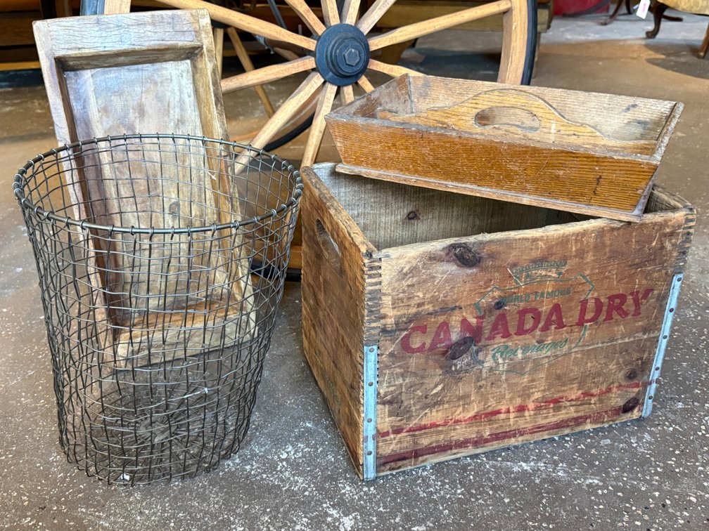 Antique Crate & Display Lot