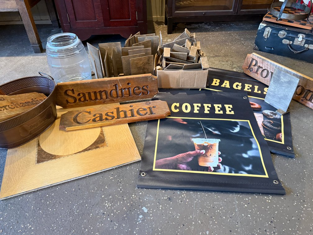 General Store Signage & Display Lot