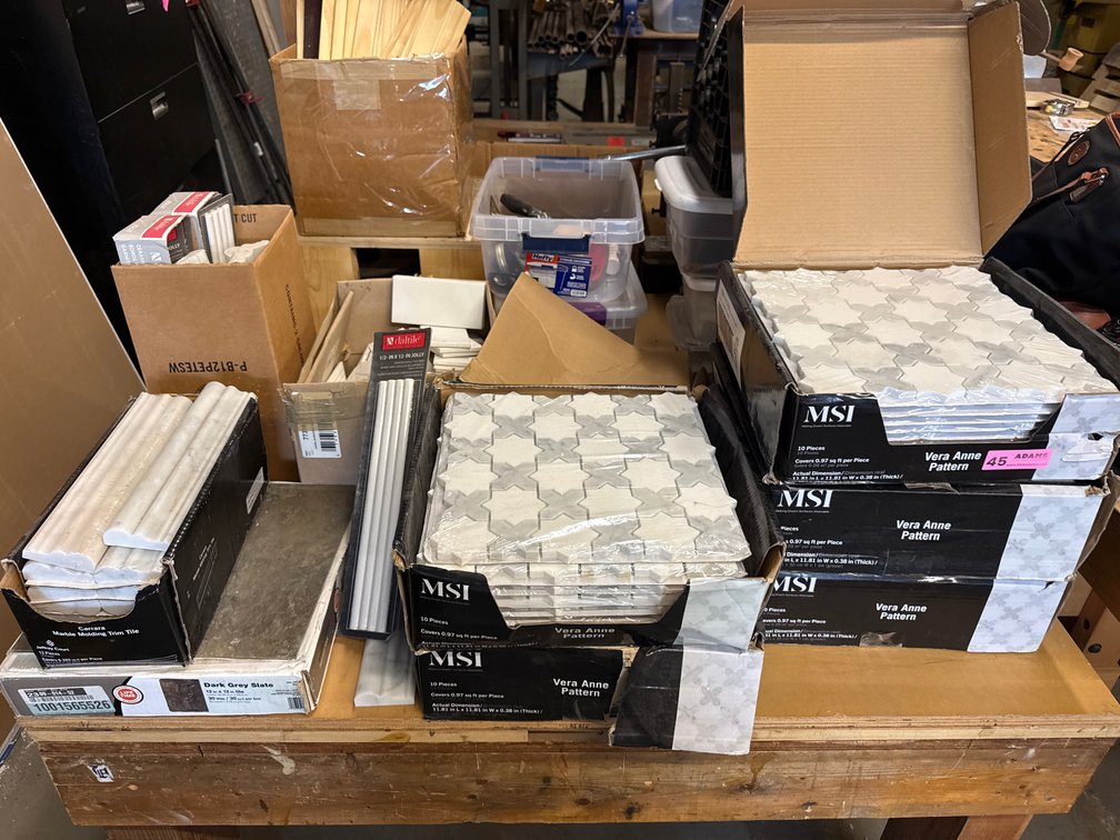 Mixed Tile and Trim Assortment