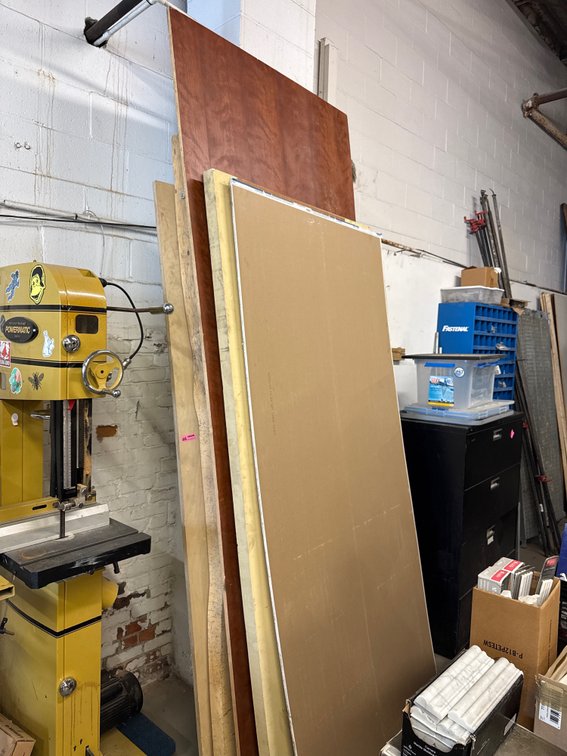 Live Edge Wood Slab, Plywood, MDF & Sheetrock Panels