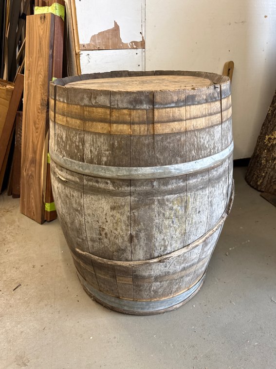 Antique Brown-Forman Cooperage 53-Gallon Oak Barrel