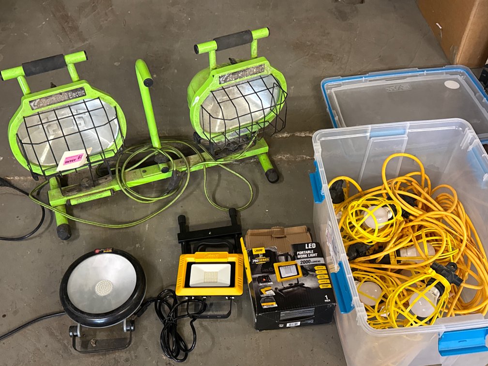 Assorted Portable LED & String Work Lights