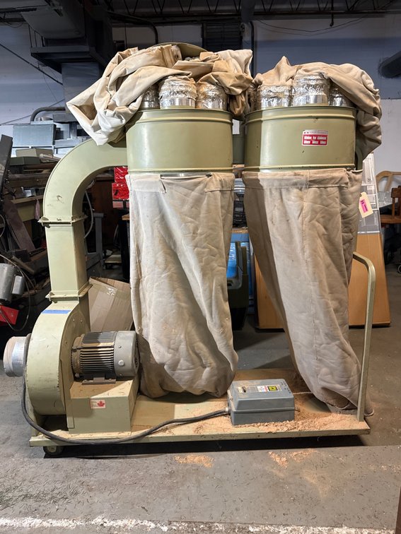 Kraemer Tool & Mfg. 5HP Dual-Bag Dust Collector