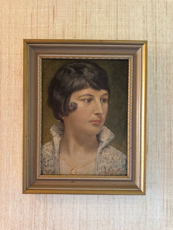 Framed Impasto Portrait