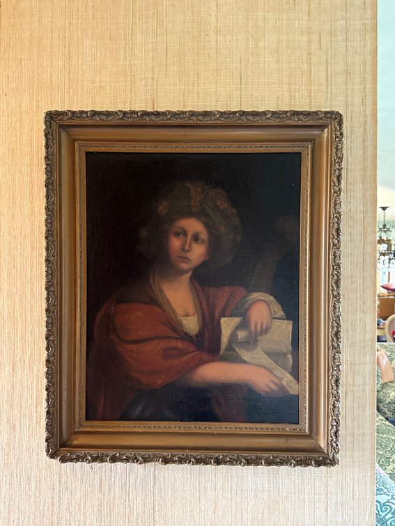 Framed European Classical Sibyl Portrait