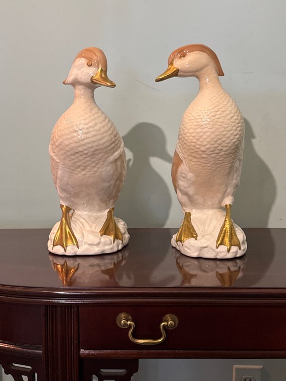 Pair of Ronzan Italian Ceramic Ducks