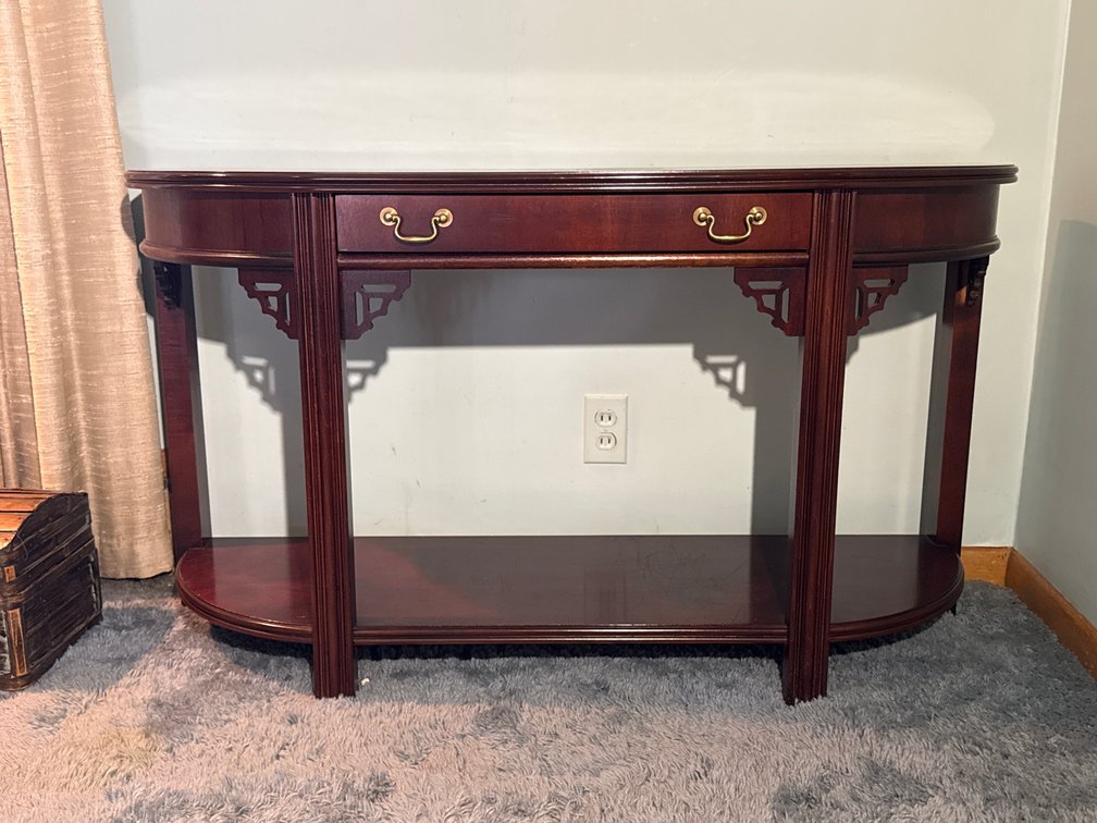 American Interiors Demilune Console Table