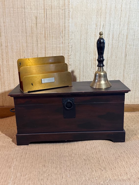 Silver Crest Bronze Organizer, Bell & Chest