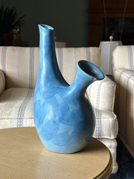 Marshall Studios Blue Ceramic Vase