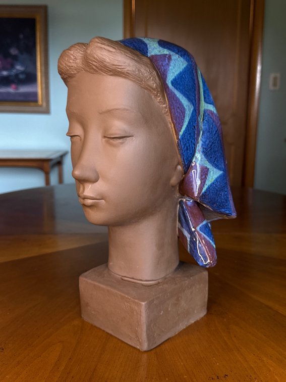 Johannes Hedegaard Danish Ceramic Bust