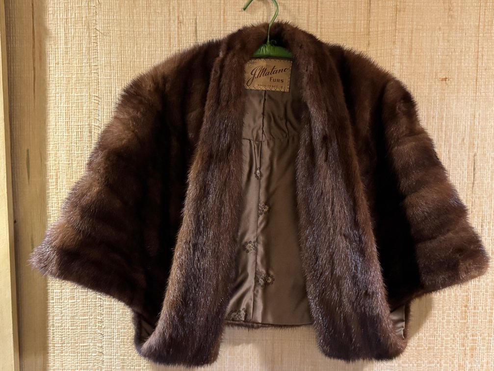 Vintage 1960's J. Matano Mink Fur Stole