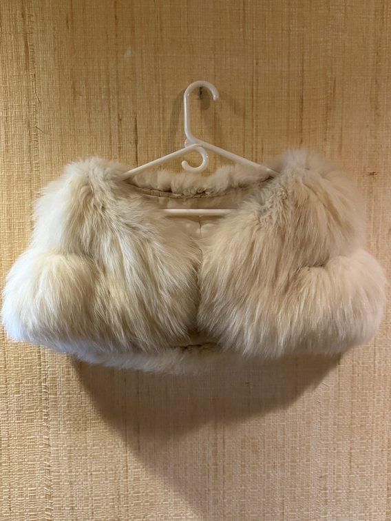 1960's Off-White Fox Fur Stole