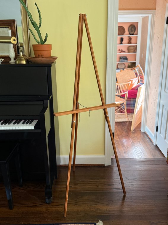 Wooden A-Frame Tripod Display Easel, 22 x 60