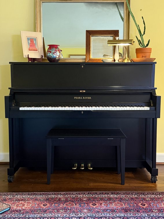 Pearl River Upright Piano with Bench