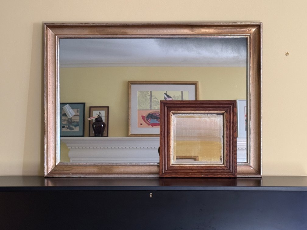 Gilt Molded and Wood Framed Wall Mirrors (2)