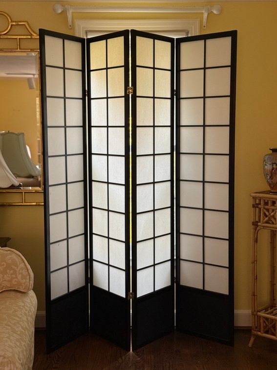 Four-Panel Shoji Screen Room Divider