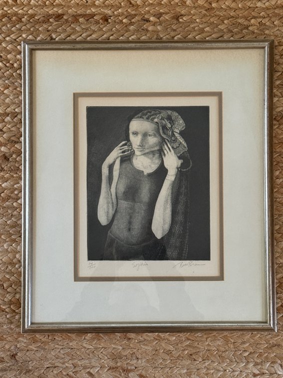 Bill Brauer "Sophia" Framed Print 14/100