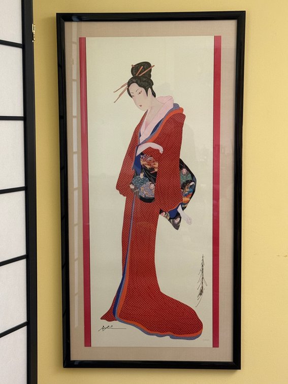 Framed Erté Signed Art Print