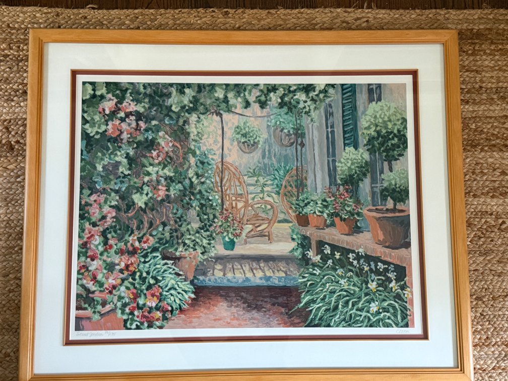 Bowen "Secret Garden" Framed Art Print 73/275