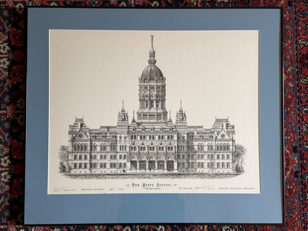 The State Capitol Hartford Architectural Print