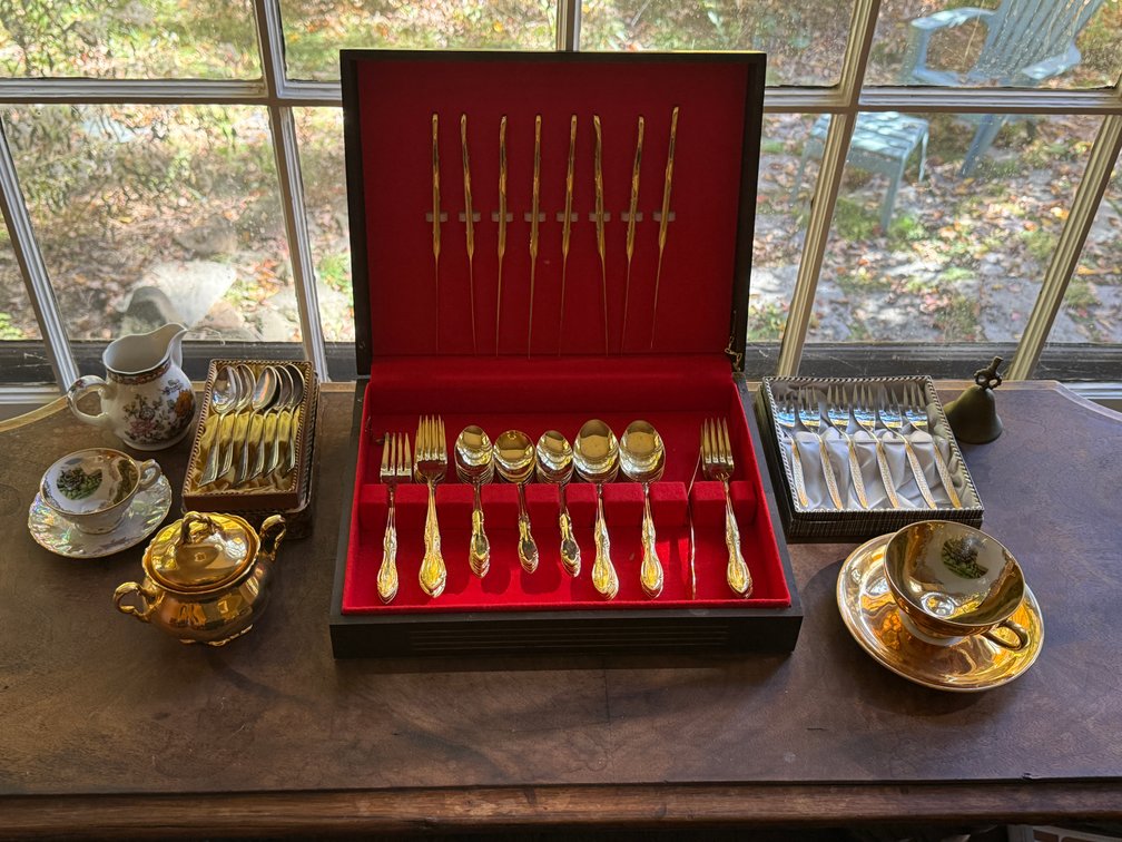 German China and Flatware Service Collection