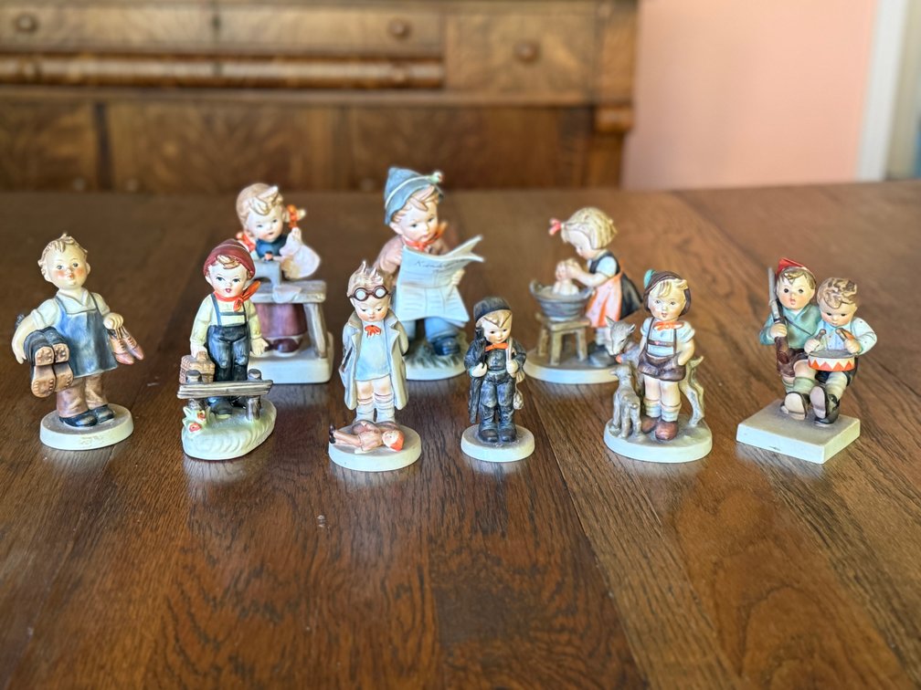 Hummel-Style West German Figurines, Lot of 11