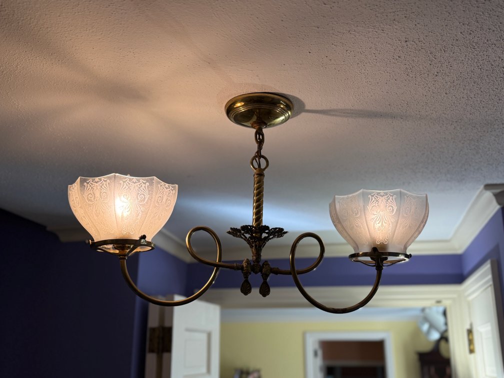 Vintage Brass Chandelier