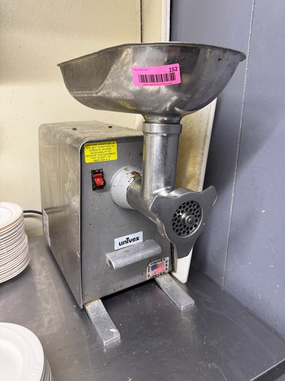 Univex meat grinder