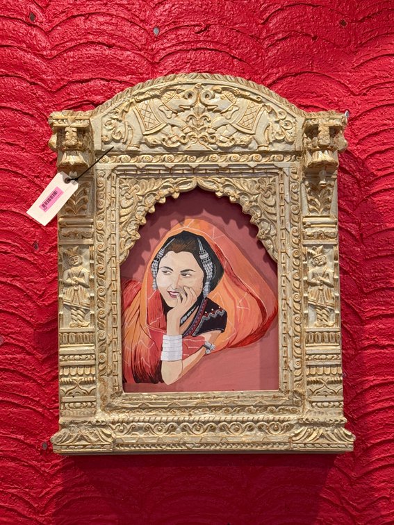 Jharokha frame with painting