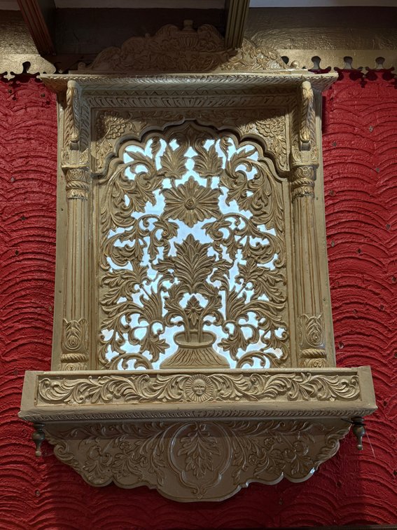 Jali carved window screen 