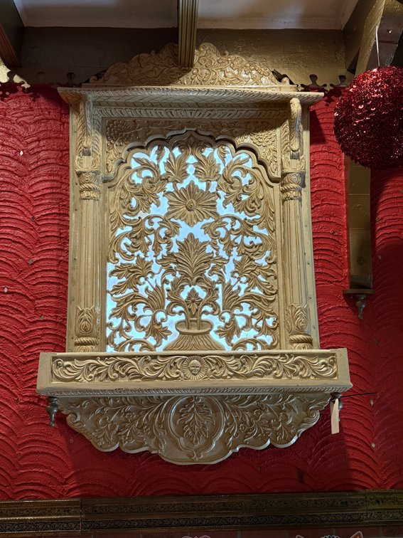 Jali carved window screen