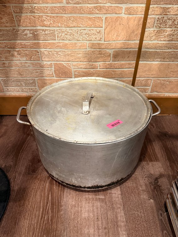 Large sauce pot with cover