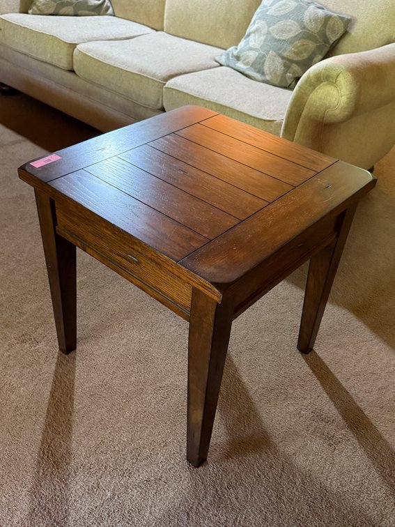 Wood end table 