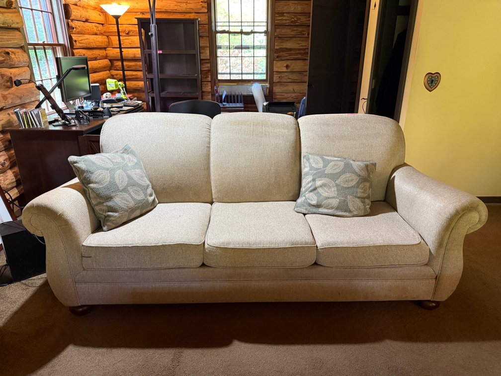 Overstuffed couch 
