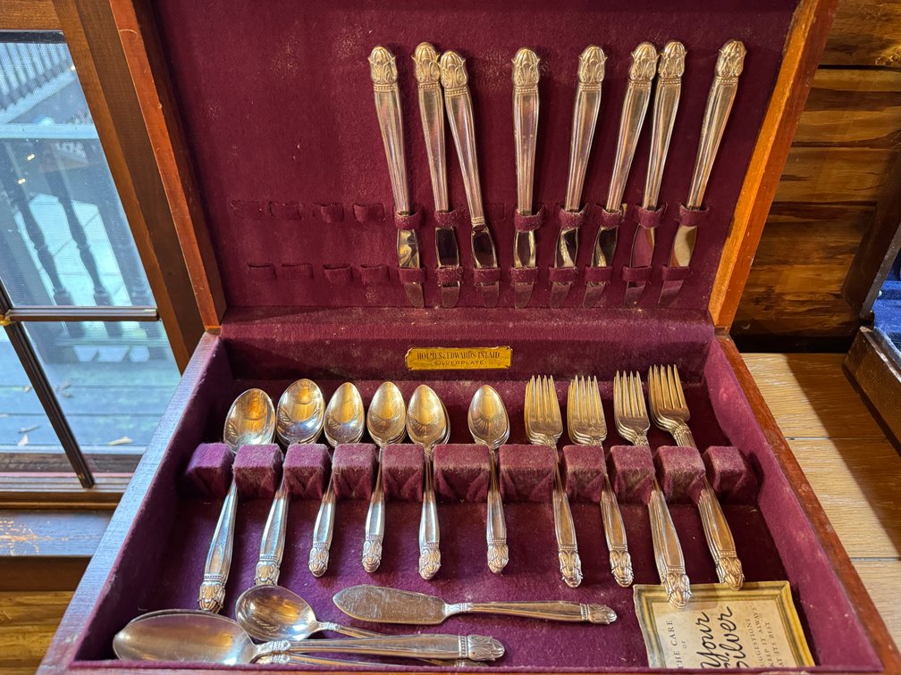 Silver plated service set