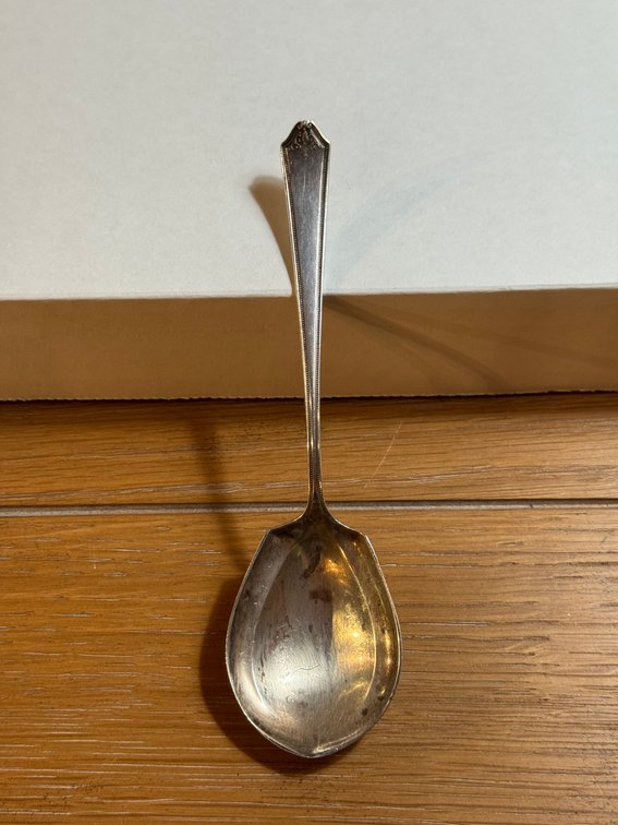 Sterling silver sugar spoon 
