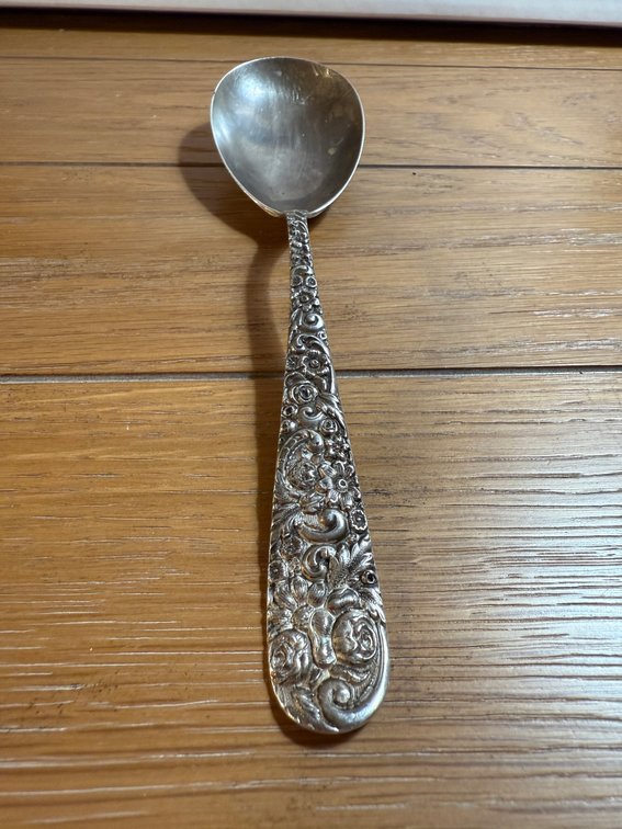 Sterling Silver stuffing spoon