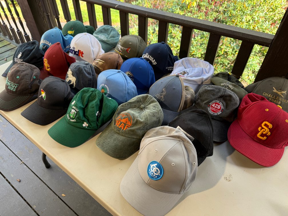 Baseball hat collection
