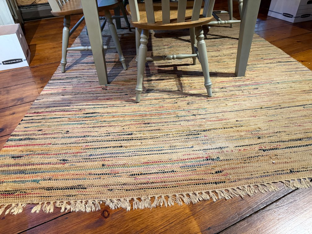 Large woven rug