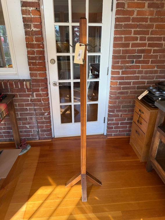 Wood coat rack 