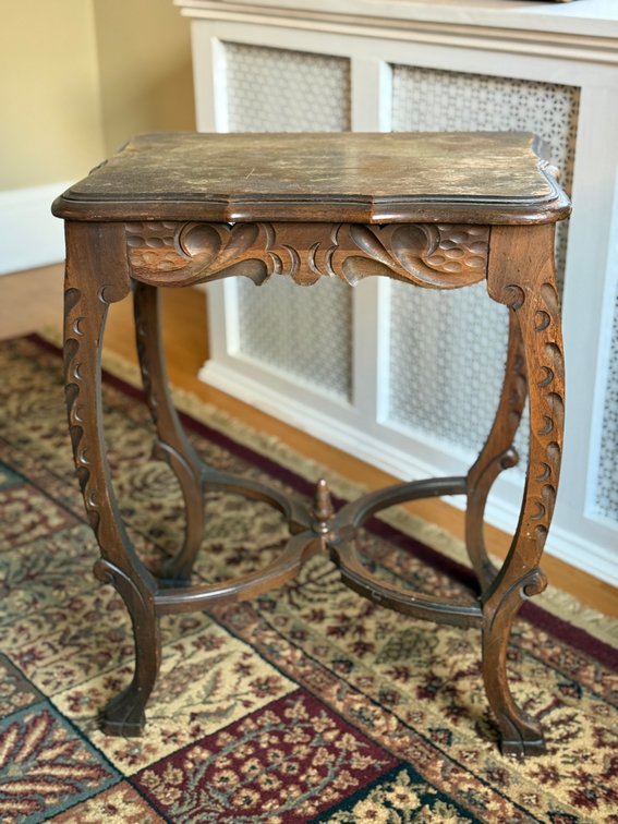 Antique German end table