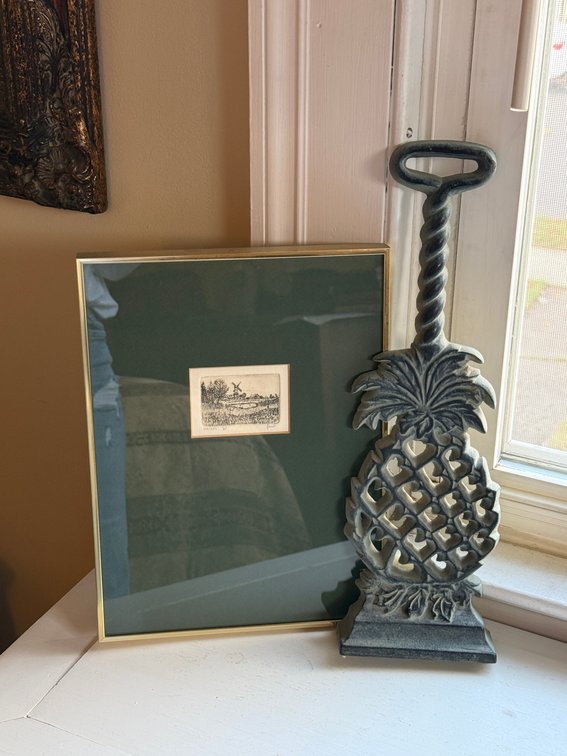 Iron door weight & mini etching