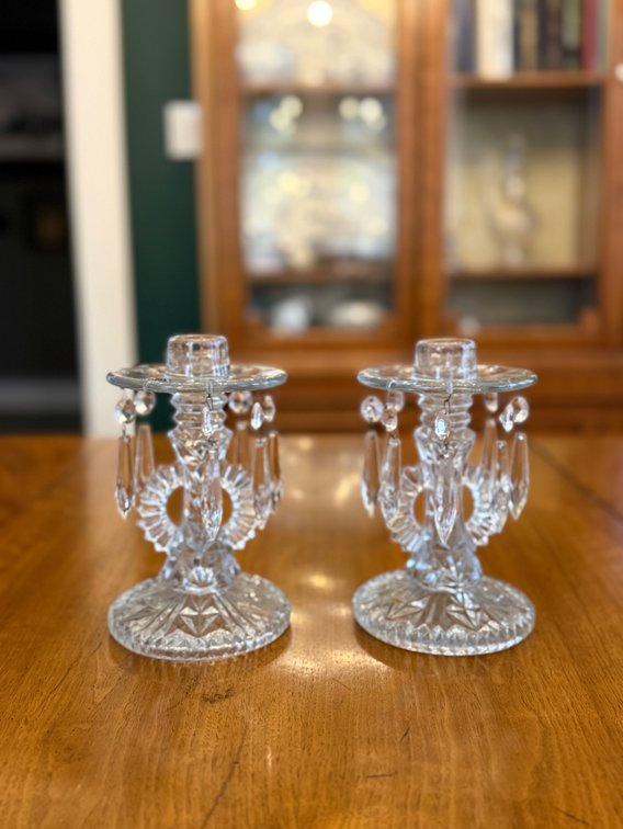 2 MCM crystal candle sticks