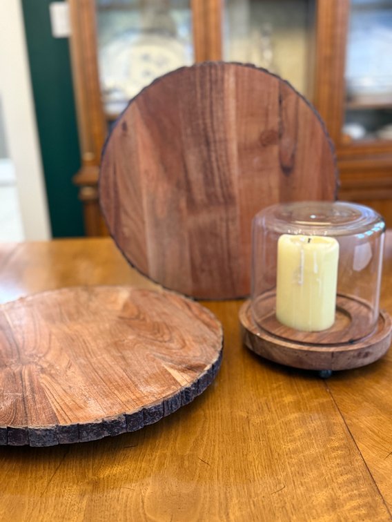 2 slab boards & 1 candle dome 